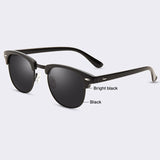 AOFLY CLASSIC Half Metal Sunglasses Men Women