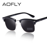 AOFLY CLASSIC Half Metal Sunglasses Men Women