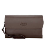 JEEP BULUO Luxury Brand Male Leather Purse Men Wallet