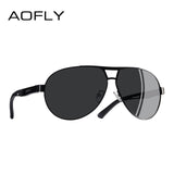 AOFLY BRAND DESIGN Pilot Polarized Sunglasses Men