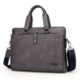 JEEP BULUO Simple Famous Brand Business Men Briefcase