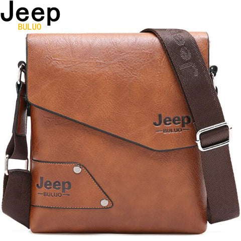 Man Leather Bag Jeep Brand Shoulder Crossbody Bag