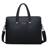 JEEP BULUO Men Leather Briefcase