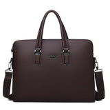 JEEP BULUO Men Leather Briefcase