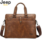 JEEP BULUO Simple Famous Brand Business Men Briefcase