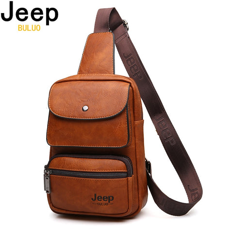 JEEP BULUO Famous Brand Mens Sling Chest Bag