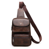 JEEP BULUO Famous Brand Mens Sling Chest Bag