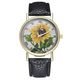 Yellow Sunflower Quartz Watch Women