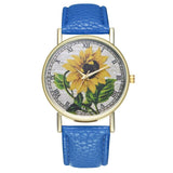 Yellow Sunflower Quartz Watch Women