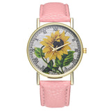 Yellow Sunflower Quartz Watch Women