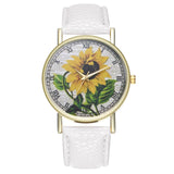 Yellow Sunflower Quartz Watch Women