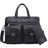 JEEP BULUO Men Business Bag For 13'3 inch Laptop Briefcase