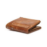 JEEP BULUO Unisex Wallets Genuine Leather Men Women Bifold Wallet