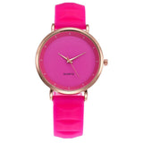 NEW Purple Beautiful pu leather band quartz Watches Women
