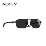 AOFLY DESIGN Men Polarized Sunglasses Metal Men's
