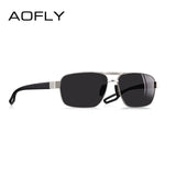 AOFLY DESIGN Men Polarized Sunglasses Metal Men's