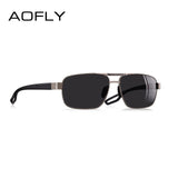 AOFLY DESIGN Men Polarized Sunglasses Metal Men's