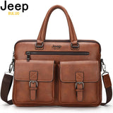 JEEP BULUO Famous Brand New Design Men's Briefcase