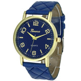 quartz watch Red  Geneva watch Women