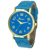 quartz watch Red  Geneva watch Women