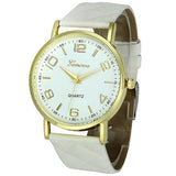 quartz watch Red  Geneva watch Women