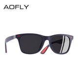 AOFLY NEW DESIGN Ultralight TR90 Polarized Sunglasses Men