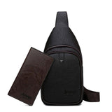 JEEP BULUO Brand Men Sling Bags High Quality Leather Chest Bag