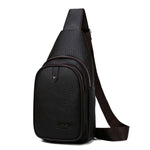 JEEP BULUO Brand Men Sling Bags High Quality Leather Chest Bag